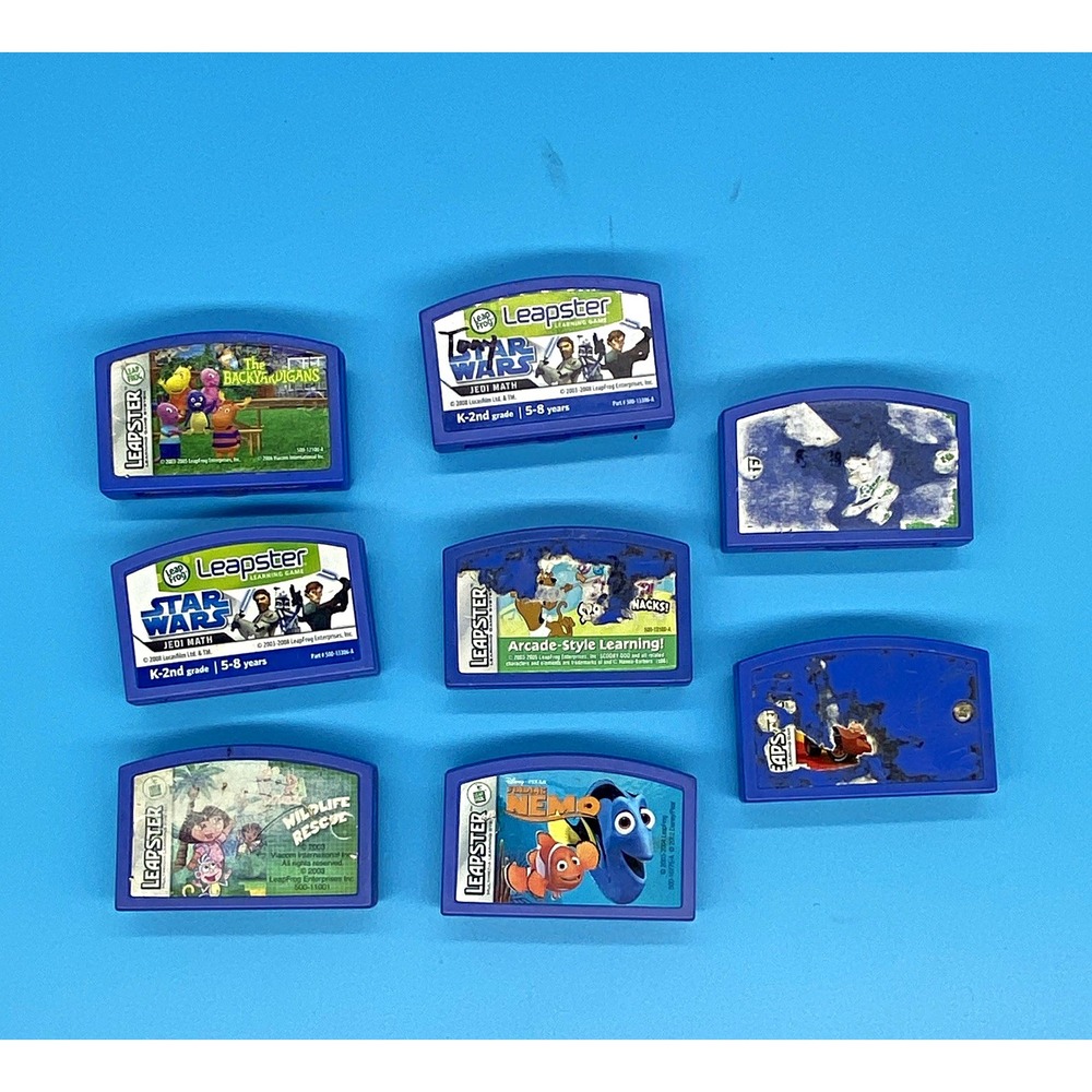 LeapFrog Leapster Game Cartridge Lot of 8 Untested
